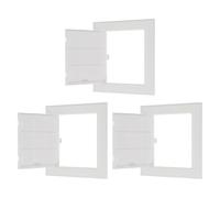 PATIKIL 150x150mm Access Panel, 3Pcs ABS Plastic Panels for Inspection Hatch Removable Hinged Access Door for Drywall Plumbing Pipes Fuse Box Cover Cabinet Conceals Wires, White