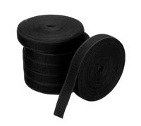 PATIKIL 157Feet Carpet Marker Strips, 6 Rolls Nylon Carpet Stickers for Creating Separate Areas and Flow Line Up for Classroom and Public Area, Black