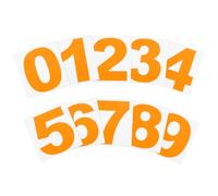 PATIKIL 15cm Reflective Number Stickers 0-9, 2 Set Vinyl Mailbox Number Decals Self-Adhesive Stickers for Outside Cars Doors Windows Signs Indoor Outdoor, Orange