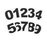 PATIKIL 15cm Reflective Number Stickers 0-9, 2 Set Vinyl Mailbox Number Decals Self-Adhesive Stickers for Outside Cars Doors Windows Signs Indoor Outdoor, Black