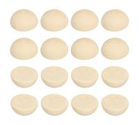 PATIKIL 15mm Half Wood Beads, 40 Pack Unfinished Natural Wooden Beads Round Split Wood Balls for Craft Art Ornaments Painting