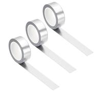 PATIKIL 15mm x 10m Metallic Washi Tape, 3 Roll Masking Foil Sticker Self Adhesive for DIY Art Craft Wrapping Decoration, Silver Tone