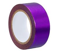 PATIKIL 15mm x 5m Metallic Washi Tape, 1 Roll Mirror Masking Foil Sticker Self Adhesive for DIY Art Craft Wrapping Decoration, Purple