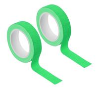 PATIKIL 15mm x 5m Neon Gaffer Cloth Tape, 2 Roll Fluorescent Blacklight Reactive Glow in the Dark Tape for Dance Floors Glow Party Supplies, Green