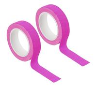 PATIKIL 15mm x 5m Neon Gaffer Cloth Tape, 2 Roll Fluorescent Blacklight Reactive Glow in the Dark Tape for Dance Floors Glow Party Supplies, Purple