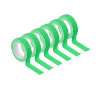 PATIKIL 15mm x 5m Neon Gaffer Cloth Tape, 6 Roll Fluorescent Blacklight Reactive Glow in the Dark Tape for Dance Floors Glow Party Supplies, Green