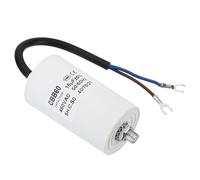 PATIKIL 15uf CBB60 Run Capacitor,AC 450V U Terminal Wires 50/60Hz Cylinder Bottom with M8 Screw for Washing Machine, Cleaning Machine Pump Motor Star