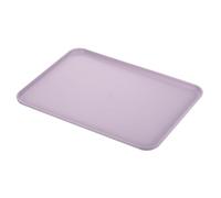 PATIKIL 15x11" Fast Food Tray, PP Plastic Reusable Multi-Purpose Non-Slip Rectangle Serving Tray for Cafeteria Restaurant Home Kitchen, Purple