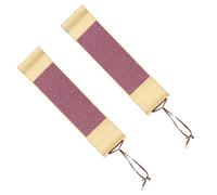 PATIKIL 15x4 Mini Hanging Xuan Paper Scroll, 2Pcs Silk Half Raw Ripe Blank Hanging Xuan Paper Chinese Calligraphy Blank Hanging Scrolls for Art Painting Home Decor, Purple