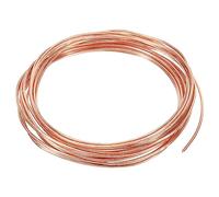 PATIKIL 16.4 Feet Solid Bare Copper Wire, 17 Gauge 99.9% Pure Copper Wire 1.5mm Soft Beading Wire Metal Plant Stem Ties for Jewelry Craft (5m)