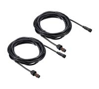 PATIKIL 16.4Ft 2 Pin Extension Cable Wire, 2 Pcs 18AWG Waterproof IP67 Connector with Male and Female at Both Ends for LED Strips, Black