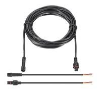 PATIKIL 16.4Ft 3 Pin Extension Cable Wire, 22AWG Waterproof IP67 Extension Cord with 7.87" Male Female Connector kit for Boat Car Truck Indoor/Outdoor Solar LED Strip Light, Black