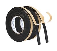PATIKIL 16.4ft/5m Weather Stripping Door Seal Strip, 2 Roll EVA Foam Seal Tape Self Adhesive Strip 15mm Wide 3mm Thick for Door Window Insulation