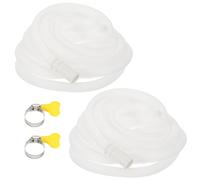 PATIKIL 16.4ft Air Conditioner Drain Kit, 2 Set Universal AC Drain Hose Connector Hose with Clamp Rubber Adapter for Mini-Split Window AC Unit Dehumidifier Faucet
