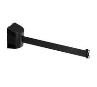 PATIKIL 16.4Ft Magnetic Wall Mount Retractable Belt Barrier, Fixed Crowd Control Barrier Rope Belt with Black ABS Case for Queue Line Divider Grocery Retail Store Stadium