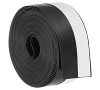 PATIKIL 16.4Ft Weather Stripping Door Seal, 35mm/1-3/8 W Silicone Self Adhesive Dustproof Waterproof Door Sealing Tape for Door Bottom Sealer Shower Glass Gaps, Black