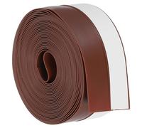 PATIKIL 16.4Ft Weather Stripping Door Seal, 35mm/1-3/8 W Silicone Self Adhesive Dustproof Waterproof Door Sealing Tape for Door Bottom Sealer Shower Glass Gaps, Brown