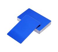 PATIKIL 16 Pack Metal Business Cards Anodized 0.8mm Thick Anodized Aluminum Blanks Name Card 3.4x2.1Inch Laser Engrave Printable Name Card for Custom DIY, Blue