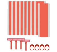 PATIKIL 16 Pcs Dyslexia Reading Tools, Colored Overlay Reading Tracker Guided Reading Strips Highlight Bookmarks with Finger Pointers for Teacher, Red