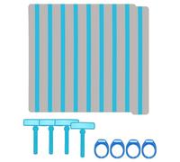 PATIKIL 16 Pcs Dyslexia Reading Tools, Reading Tracker Guided Reading Strips Colored Overlay Highlight Bookmarks Finger Pointers for Teacher, Blue