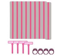 PATIKIL 16 Pcs Dyslexia Reading Tools, Reading Tracker Guided Reading Strips Colored Overlay Highlight Bookmarks Finger Pointers for Teacher, Rose Red