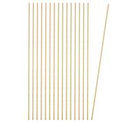 PATIKIL 16 Pcs Round Brass Rods, 2mm Dia. 18cm / 7.09 Inch Length H59 Brass Bar Solid Metal Rods for DIY Crafting Jewelry Plating Repairing Science Class, Brassy
