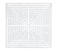 PATIKIL 16 Segment Mandala Stencil, Mandala Stencils Reusable Mandala Template Painting Tool for Drawing on Wood Fabric Glass Wall, White