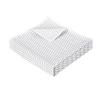 PATIKIL 16 x 16 Inches Fish Scale Microfiber Cloth, 4PCS Ultra Absorbent Streak Lint Free Cleaning Towels Polishing Glass Drying Towel for Mirror Window Kitchen Cars Dish, White