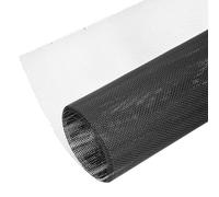 PATIKIL 16 x 47 Inch Wire Mesh, 1 PCS 304 Stainless Steel Woven Air Vent Filter 1mm Hole 0.3mm Wire Dia PVC Coated Mesh Cover Fence Screen Sheets for Cage Garden Window DIY, Black