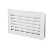 PATIKIL 16" x 8" Door Air Vent Cover Anodized Aluminum Alloy Grille Ventilation Guard Louver Cover for Cabinet Wardrobe Door, White