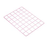 PATIKIL 16"x12" Wire Grid Panel, 1 Pack Wall Grid Decorative Panels Board Photo Pictures Display Decor Hanging Organizer for Home Office, Pink