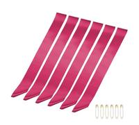 PATIKIL 160 x 9.5cm Blank Satin Sash, 6 Pcs Rose Red Plain Prom Queen Satin Sashes for Pageant Prom Graduation Wedding Banquet Birthday Party DIY Decorations