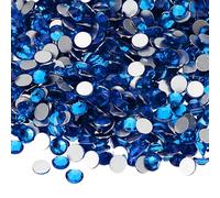 PATIKIL 1600Pcs SS20 Round Flatback Crystal 4.6-4.8mm Glass Rhinestones Gems Diamonds for DIY Crafts Clothes Shoes Nail Art Decoration, Blue