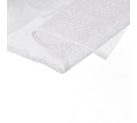 PATIKIL 160cm/62.4inch Mesh Fabric Slightly Stretchy for Netting Bag, Backpack Pocket, Curtains, Headdress, DIY, Stretch Mesh Pure White 2m/6.56ft