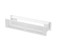 PATIKIL 166mm x 33mm Air Vent Cover, Heavy Duty Plastic Two Sided Ventilation Grille Door Louver Vent for Cabinet Door Wardrobe Ceiling Floor, White