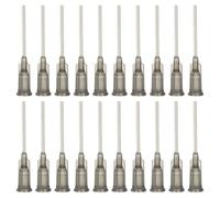 PATIKIL 16Ga Dispensing Needles, 52PCS 1 Inch Industrial Blunt Tip Dispensing Needle Tips with Luer Lock Needle for Refilling Liquid Inks Adhesive Glue Oil,Gray