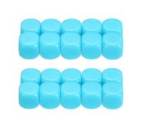 PATIKIL 16mm Acrylic Dice Blank, 20 Pcs Standard Game Dice Rounded Corner Blank Dice with Smoothed Surface Six Sided for Board Games Teaching, Sky Blue