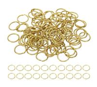 PATIKIL 16mm Open Jump Rings, 100Pcs Solid Copper Round Ring Charm Loops Connectors for Jewelry Making Crystal Garland Necklaces Earrings Keychains Craft DIY, Copper