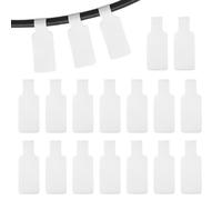 PATIKIL 16Pcs Cable Labels Tags, 1.8" Write on Wire Tags Cord Labels Hook Loop Rectangle Cable Ties for Electronics Organize Wire Classify Identification Management, White