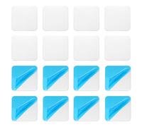 PATIKIL 16pcs Metal Plate, 30x30x0.3mm Metal Plate Rectangle Adhesive Backing Replacement Discs Stickers for Phone Magnet Mount Car Holder Phone Case Wall Wood Glass, Silver Tone