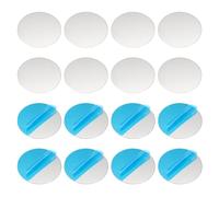 PATIKIL 16pcs Metal Plate, 45x0.3mm Metal Plate Round Adhesive Backing Replacement Discs Stickers for Phone Magnet Mount Car Holder Phone Case Wall Wood Glass, Silver Tone