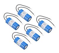 PATIKIL 16uf CBB60 Run Capacitor,5Pcs AC 450V 2 Wires 50/60Hz Motor Running Capacitor 210x34.5x71.5mm for Washing Machine, Cleaning Machine Pump Motor Star, Blue