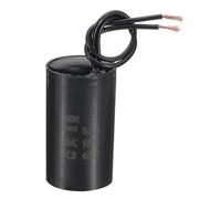 PATIKIL 16uf CBB60 Run Capacitor, AC 450V 2 Wires 50/60Hz Motor Running Capacitor 65x37x65, Black