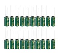 PATIKIL 16V 1500uF Electrolytic Capacitors, 20Pcs 10x20mm Aluminum High Frequency Electrolytic Capacitors for TV, LCD Monitor, Refrigerator, Circuit Boards, Green