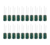 PATIKIL 16V 470uF Electrolytic Capacitors, 20Pcs 8x12mm Aluminum High Frequency Electrolytic Capacitors for TV, LCD Monitor, Refrigerator, Circuit Boards, Green