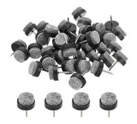 PATIKIL 17 mm Nail-on Felt Pads, 72 Pcs Round Felt Furniture Sliders Pads Heavy Duty Floor Protectors for Wooden Chair Sofa Cabinet Table Leg Feet Hardwood Floors, Black