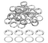 PATIKIL 17mm/11/16" Metal Eyelets, 30 Pcs Eyelets and Grommets Kit Leather Grommet Eyelet Tool for Fabric Shoes Clothes Curtains Belt DIY Project, Silver