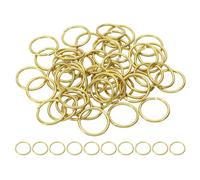 PATIKIL 17mm Open Jump Rings, 50Pcs Solid Copper Round Ring Charm Loops Connectors for Jewelry Making Crystal Garland Necklaces Earrings Keychains Craft DIY, Copper