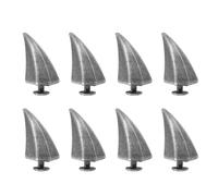 PATIKIL 17mm Spikes and Studs, 8 Sets Horn Rivets Screw Back Leather Crafting Dragon Claw Punk Style Rivet Kits for DIY Custom Craft Clothing Shoes Belts Bags Collars, Ancient Silver