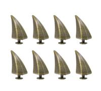 PATIKIL 17mm Spikes and Studs, 8 Sets Horn Rivets Screw Back Leather Crafting Dragon Claw Punk Style Rivet Kits for DIY Custom Craft Clothing Shoes Belts Bags Collars, Bronze Tone